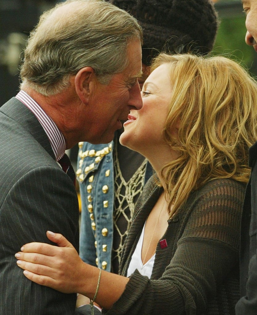 Geri Halliwell Kissing Prince Charles