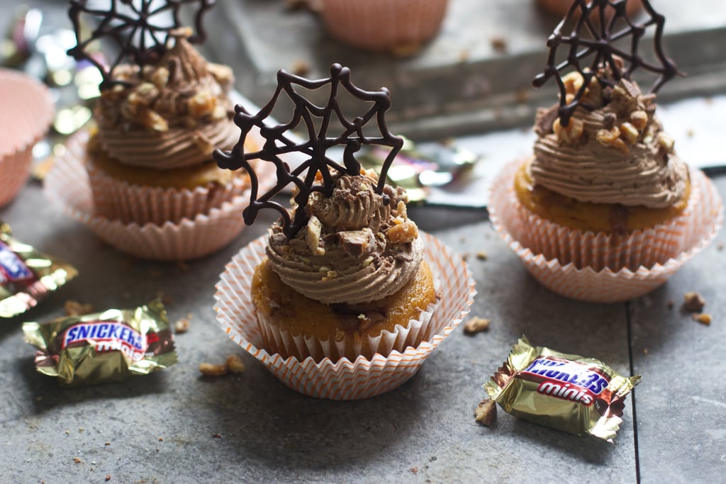 Pumpkin Snickers Cupcakes