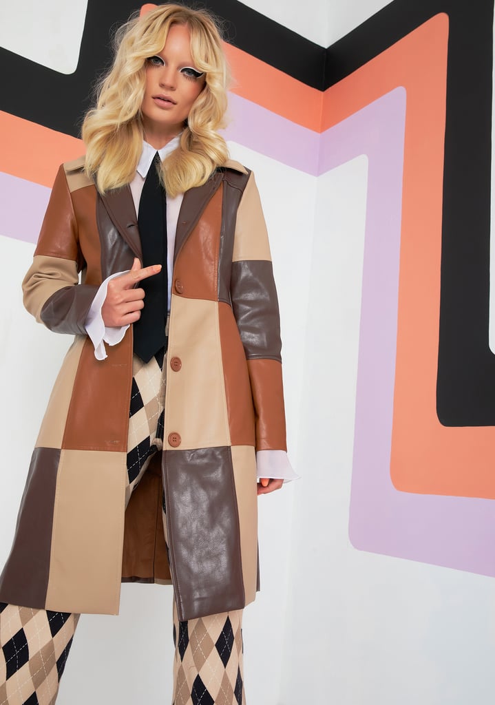 Current Mood Rebel In Me Patchwork Trench Coat