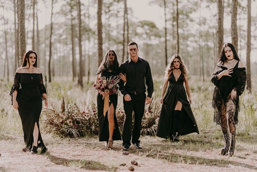 Witch-Inspired Halloween Wedding Shoot​
