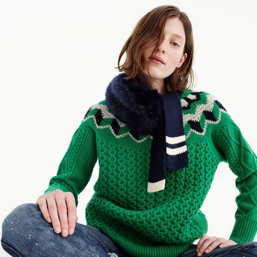 J.Crew Faux Fur Stole Scarf