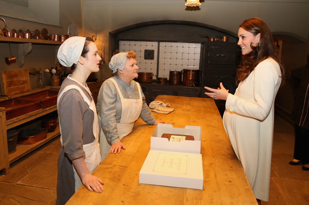 Kate Middleton Visits the Downton Abbey Set