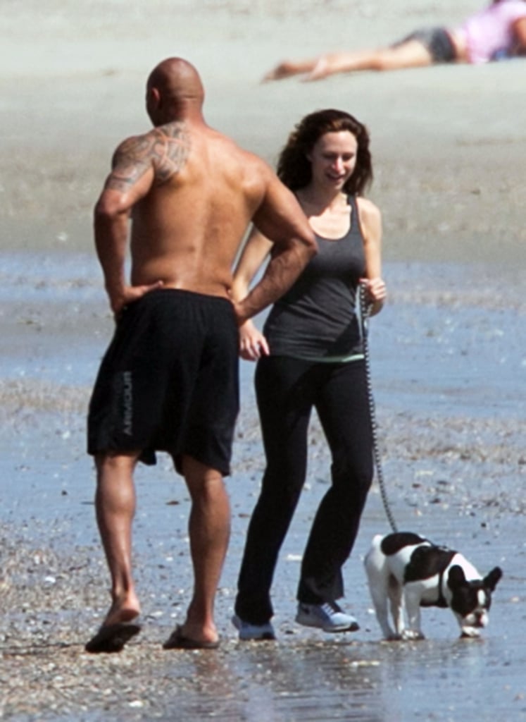 Dwayne Johnson Shirtless With Lauren Hashian Pictures 2016