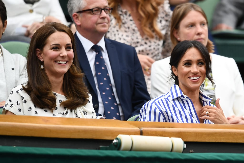 Kate Middleton and Meghan Markle at Wimbledon 2018