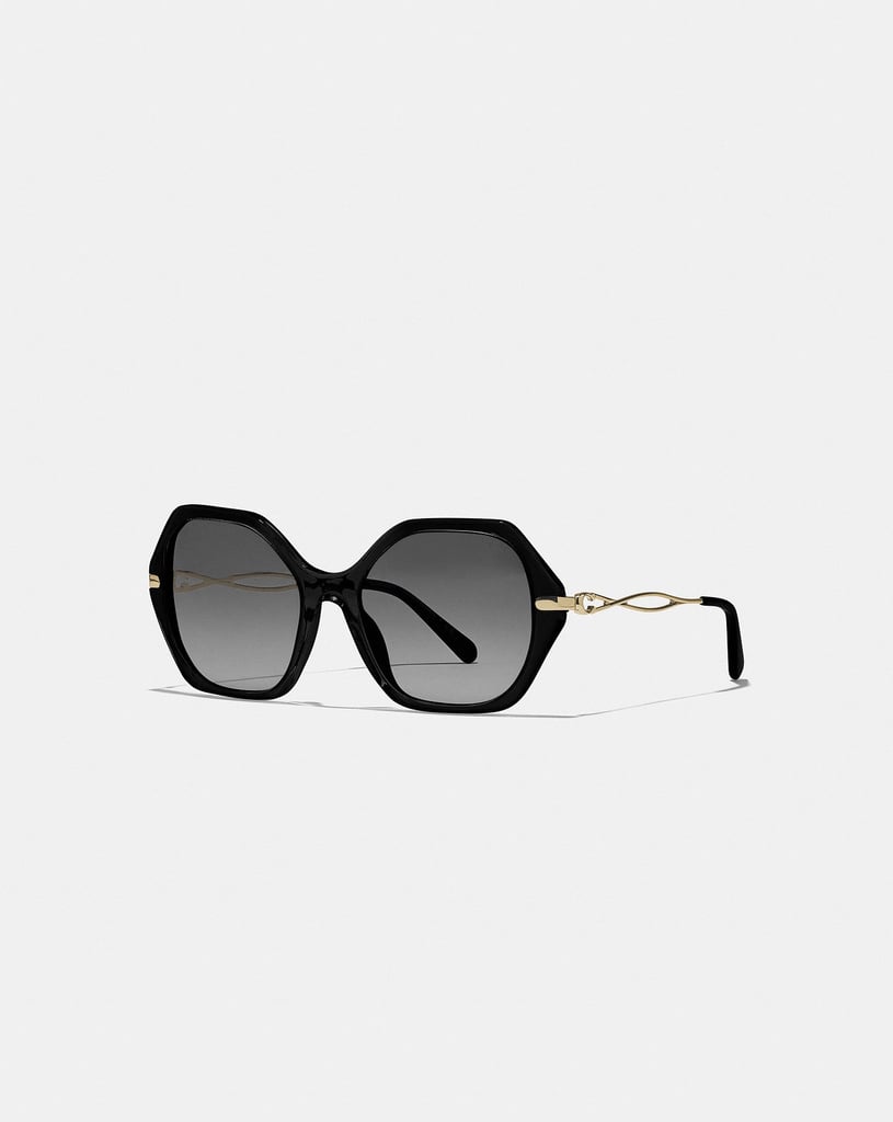 Coach Sculpted Signature Hexagon Sunglasses