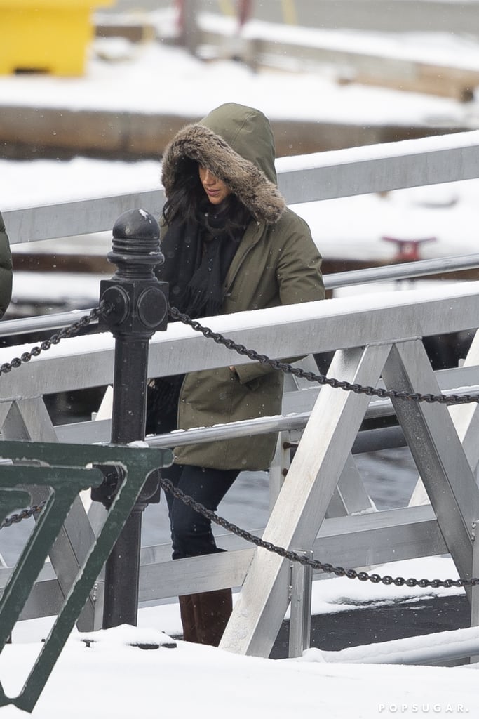 Meghan Markle Carried a Black Cuyana Tote Bag in Canada