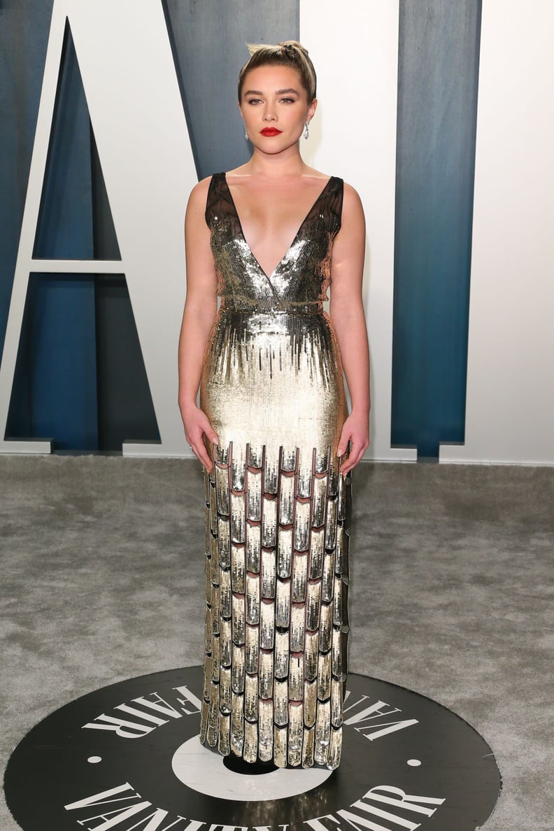 Florence Pugh at the 2020 Vanity Fair Oscars Afterparty