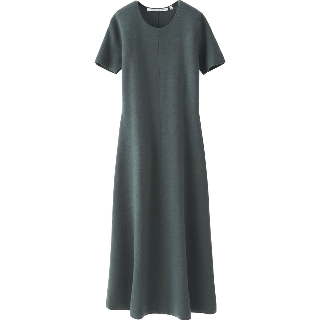 Milano Rib Short Sleeve Long Dres ($70)