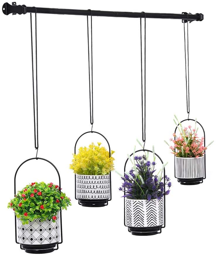 Hanging Window Planter: Hibsr Hanging Planters with Four Pots
