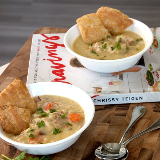 Chrissy Teigen's Chicken Pot Pie Soup Recipe