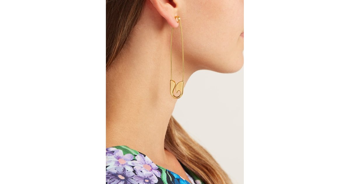 Balenciaga SafetyPin Earrings Statement Earrings POPSUGAR Fashion