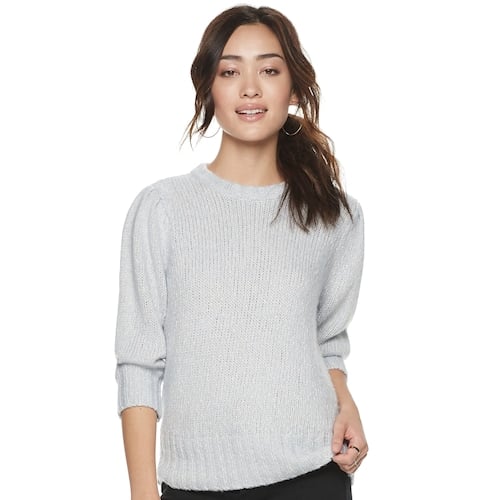 puff sleeve sweater tee
