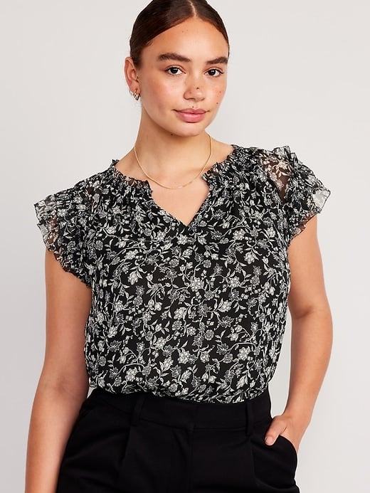 Best Ruffle-Trim Top