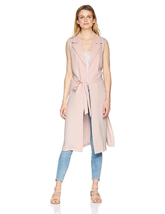 Nine West Sleeveless Crepe Duster