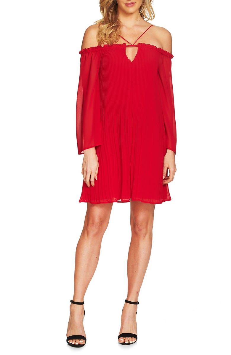 Cece Ella Off-the-Shoulder Shift Dress