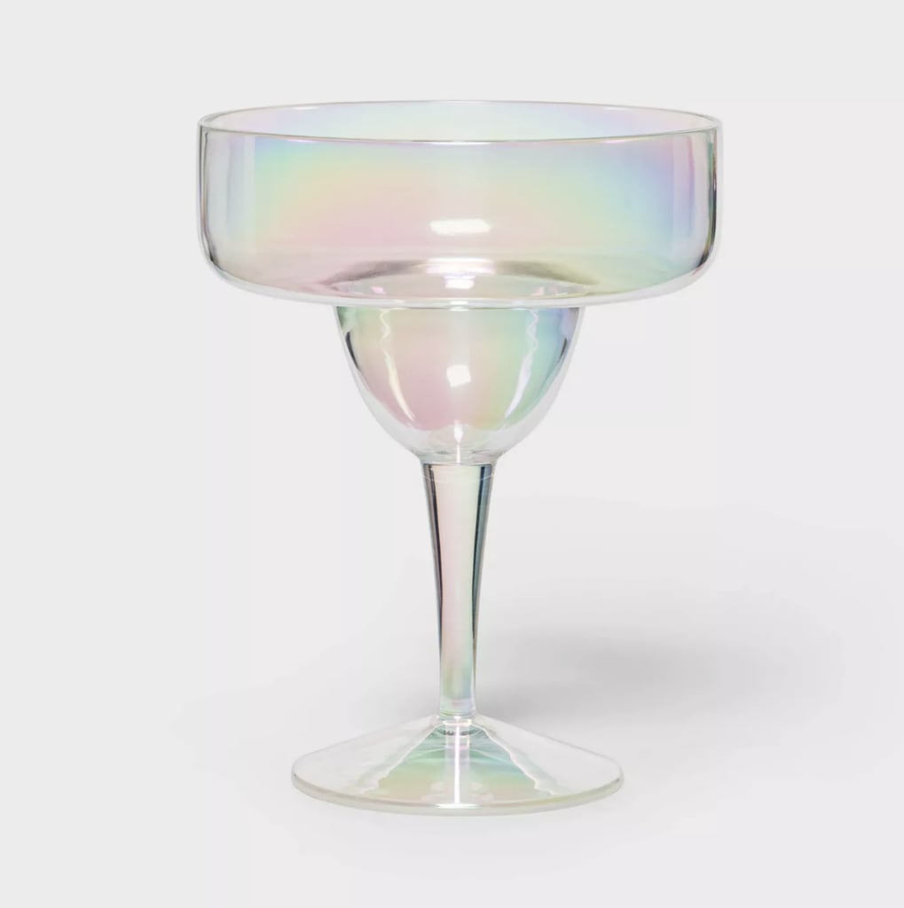 Sun Squad 16oz Plastic Iridescent Margarita Glass