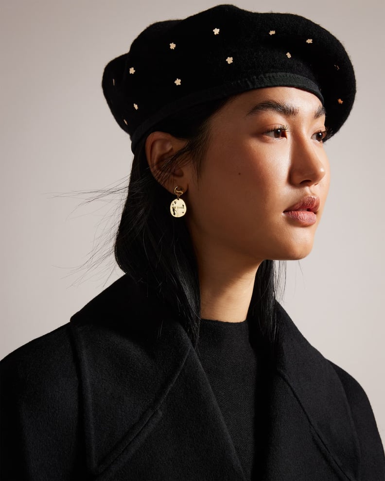 Best Embellished Beret For Women: Ted Baker London Magnolia Studded Felt Beret