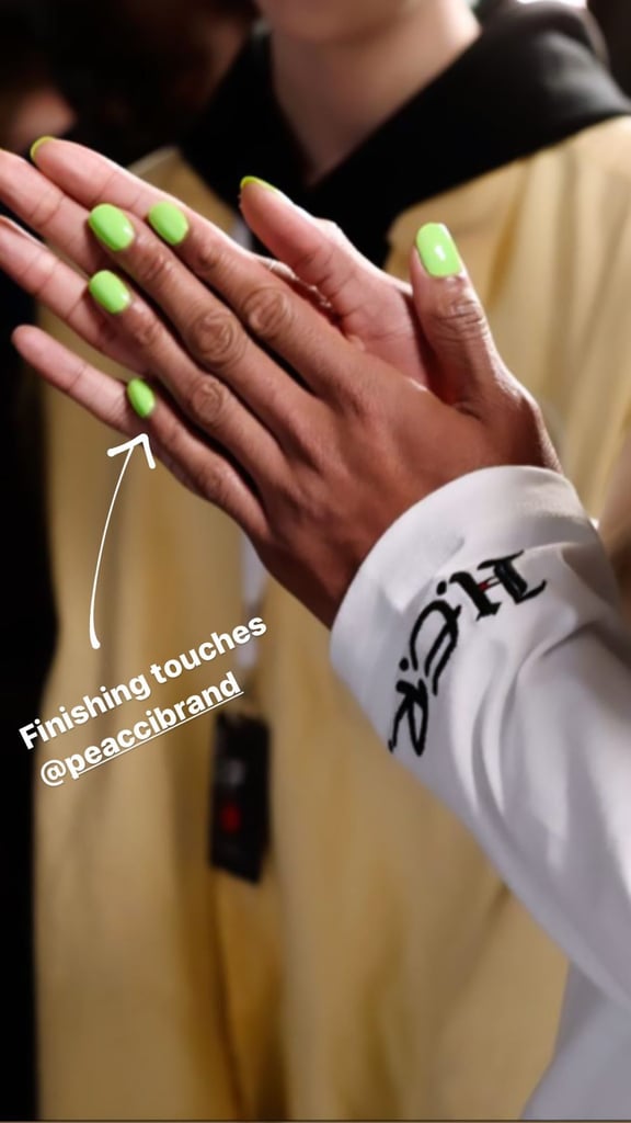 Tommy Hilfiger's Neon Green Nails at LFW Autumn 2020