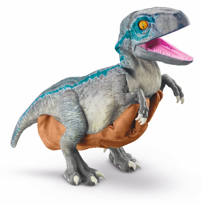恐龙爱好者:侏罗纪世界REALFX淡蓝色超逼真的恐龙玩具