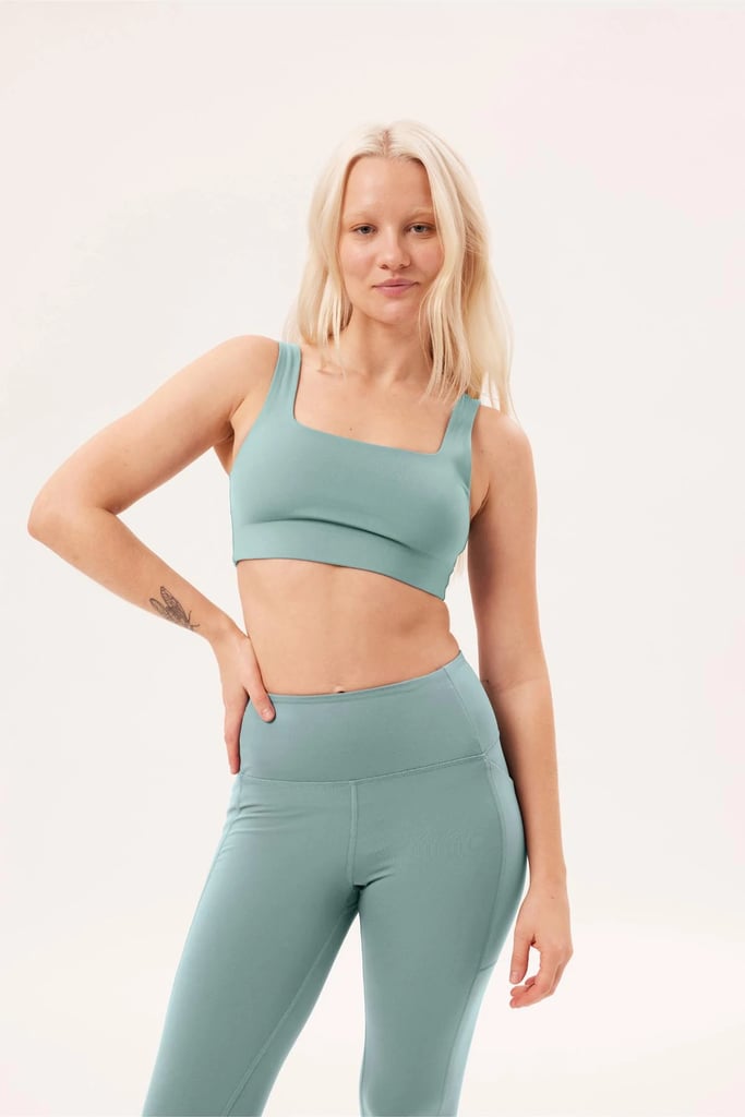A Square-Neck Sports Bra: Girlfriend Collective Tommy Cropped Bra