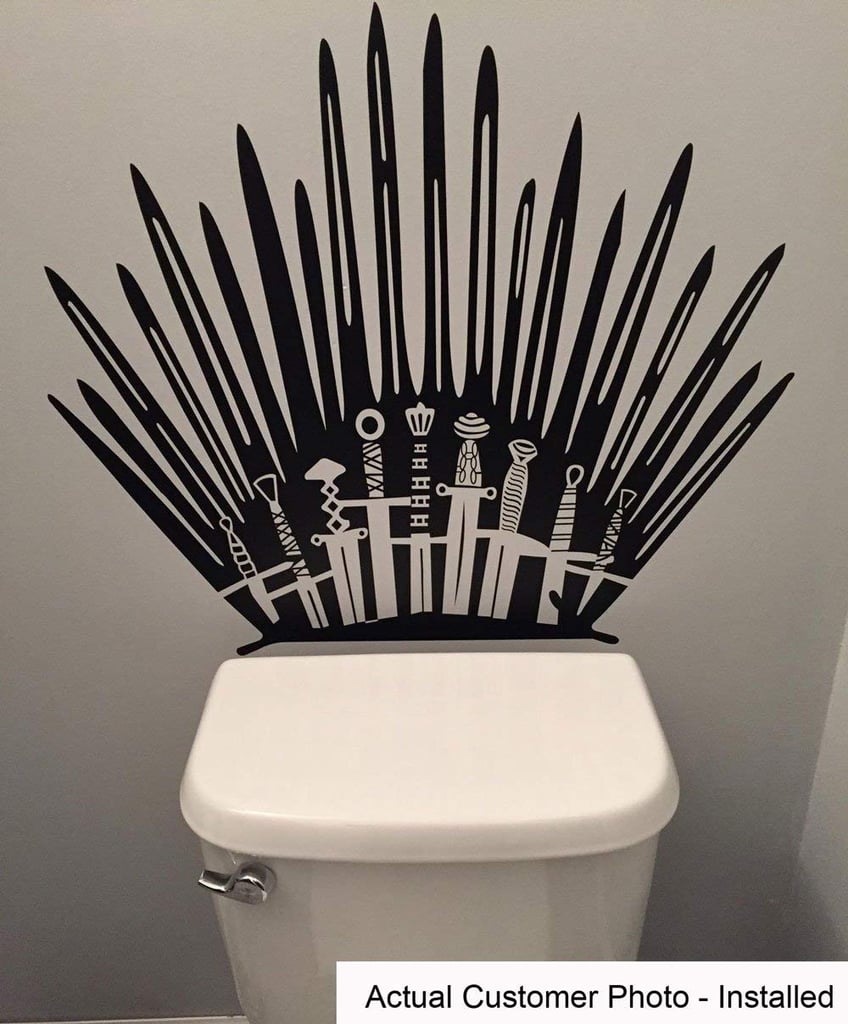 Iron Throne Toilet Decal Sticker