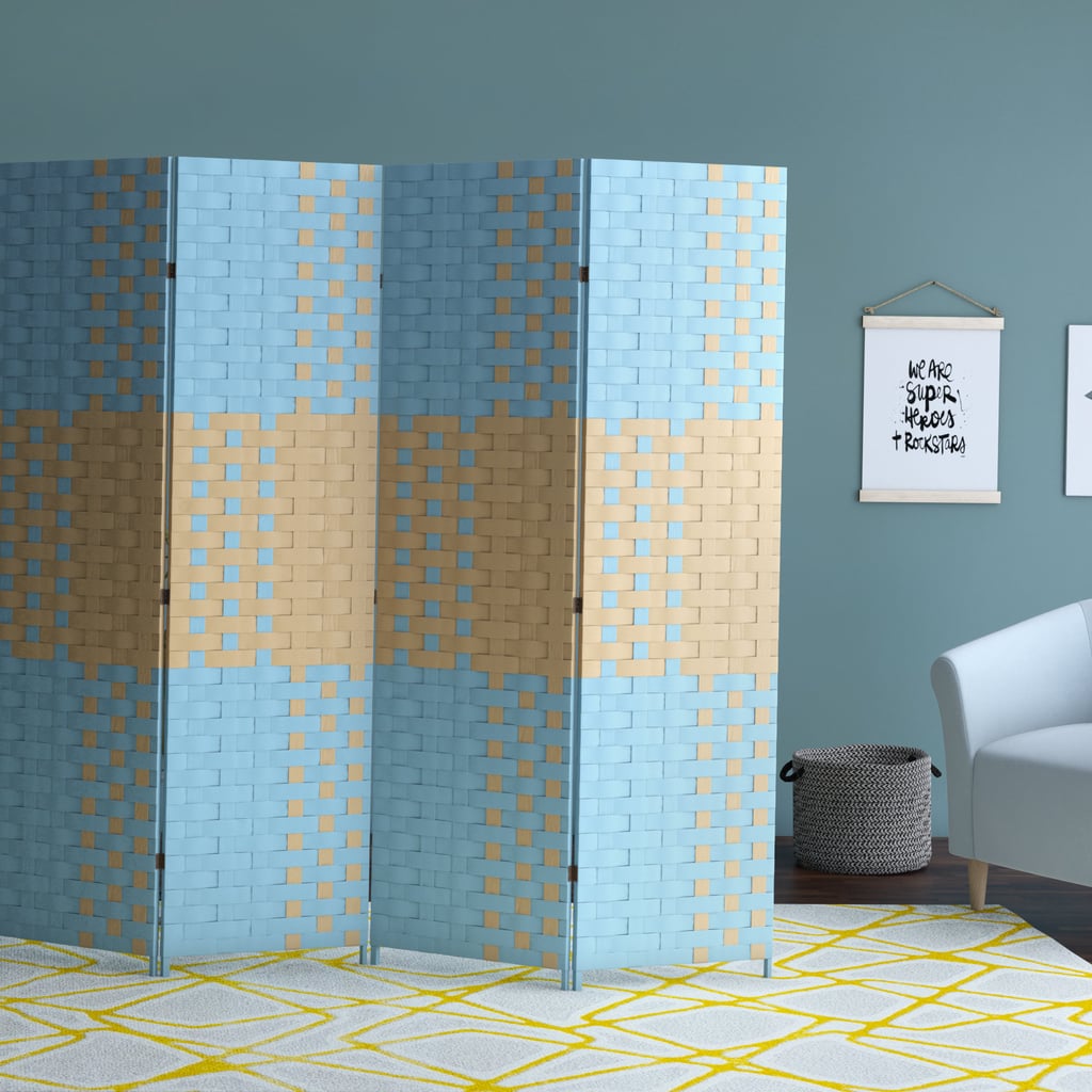 Symone 70.5'' W x 70.75'' H 4 — Panel Folding Room Divider