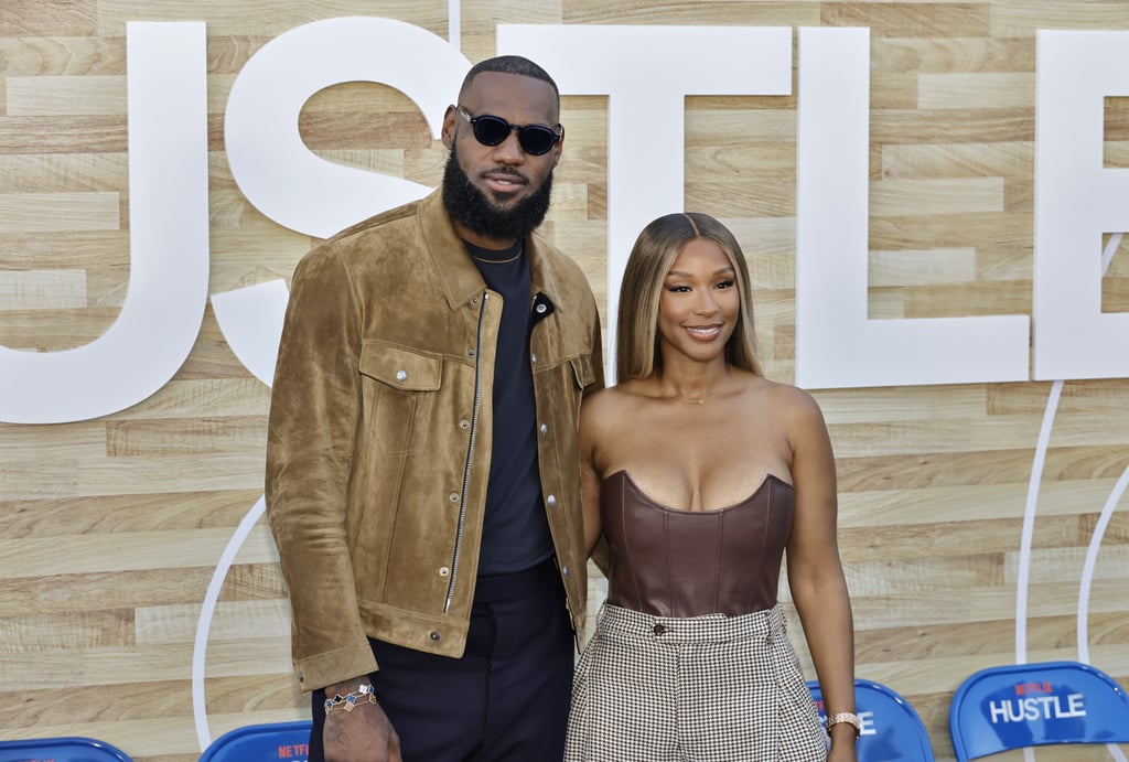 LeBron and Savannah James at the Hustle Movie Premiere