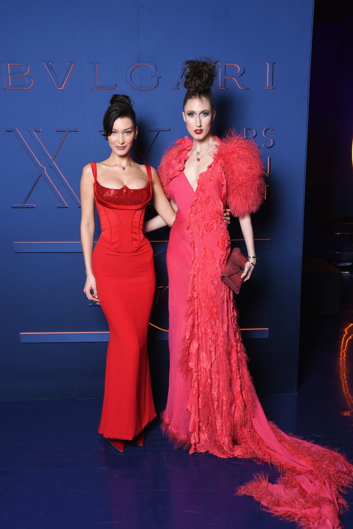 red versace gown