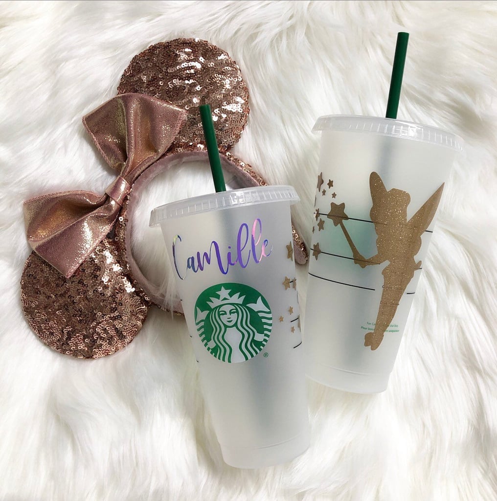 Tinkerbell Personalized Iced Coffee Cup