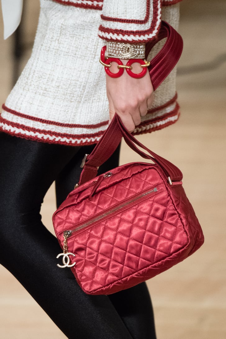 This Cherry Red Quilted Style Looks Functional, Too | Chanel Metiers d ...
