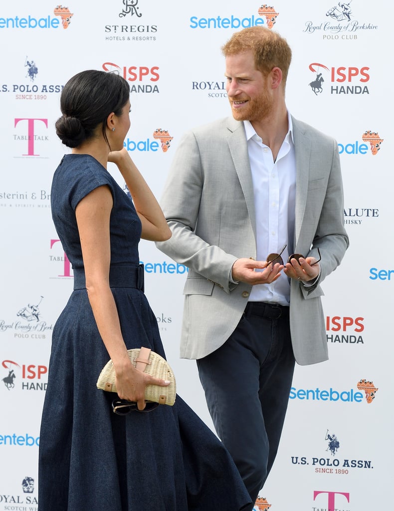 Prince Harry and Meghan Markle at Sentebale Polo 2018