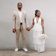Simone Biles's Wedding Ball Gown Had a Leg Slit For a Very Specific Reason