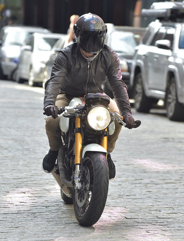 Ryan Reynolds Riding His Motorcycle in NYC August 2016 | POPSUGAR Celebrity Photo 7