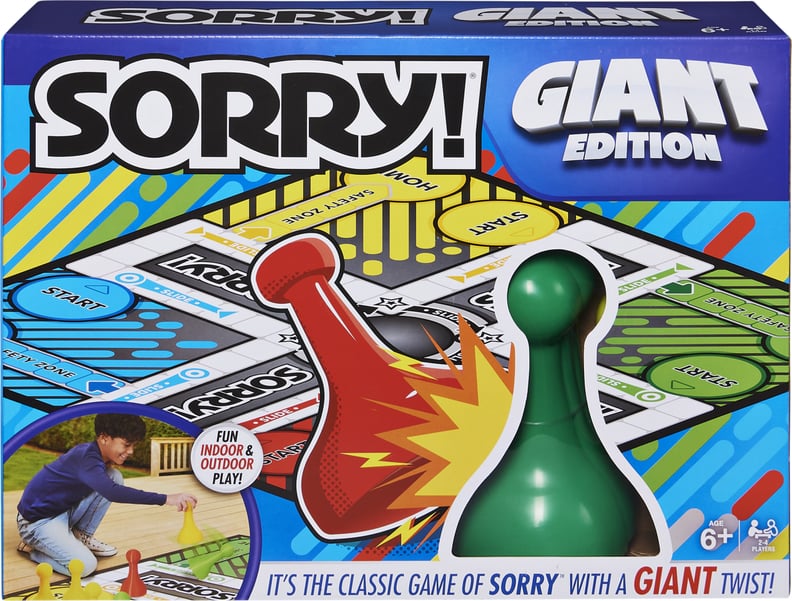Sorry Board Game, Giant Edition Family Indoor Outdoor
