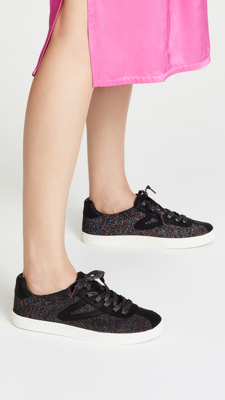 Tretorn Camden Lace Up Glitter Sneakers