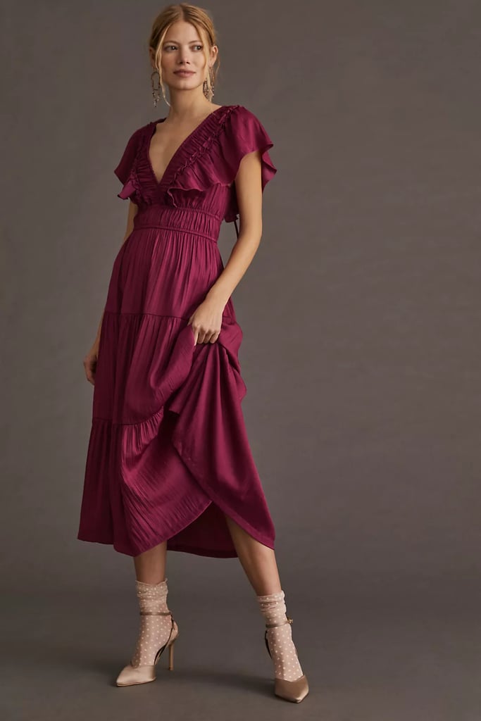 Quite Flattering: Ruffled Tiered Midi Dress