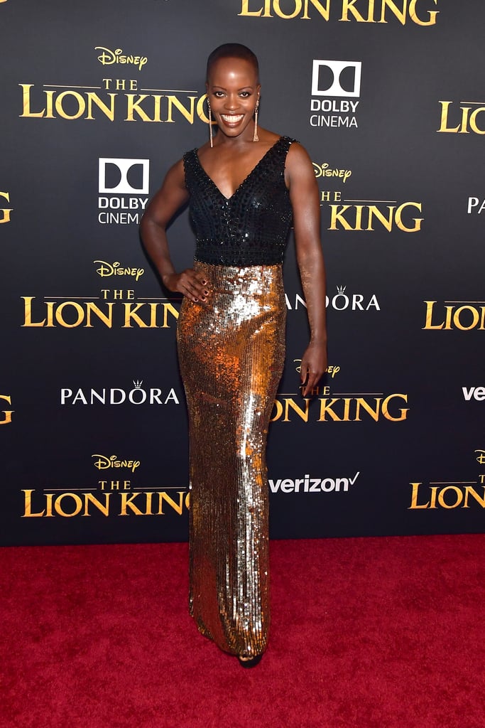 Pictured: Florence Kasumba at The Lion King premiere in Hollywood.