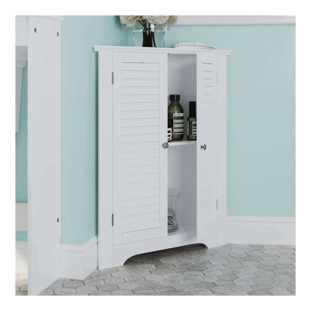 A Floor Cabinet For Corners: RiverRidge Home Ellsworth Two Door Corner Cabinet With Shutter Doors