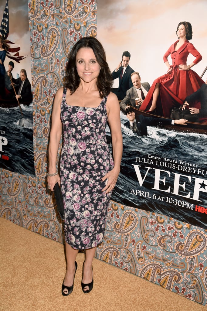 Julia Louis-Dreyfus premiered Veep's third season in LA on Monday.