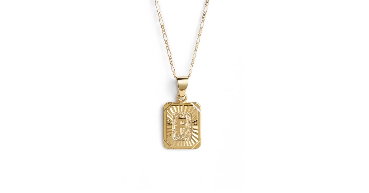 A Staple Bracha Initial Pendant Necklace Jewelry Gifts Under 100 POPSUGAR Fashion