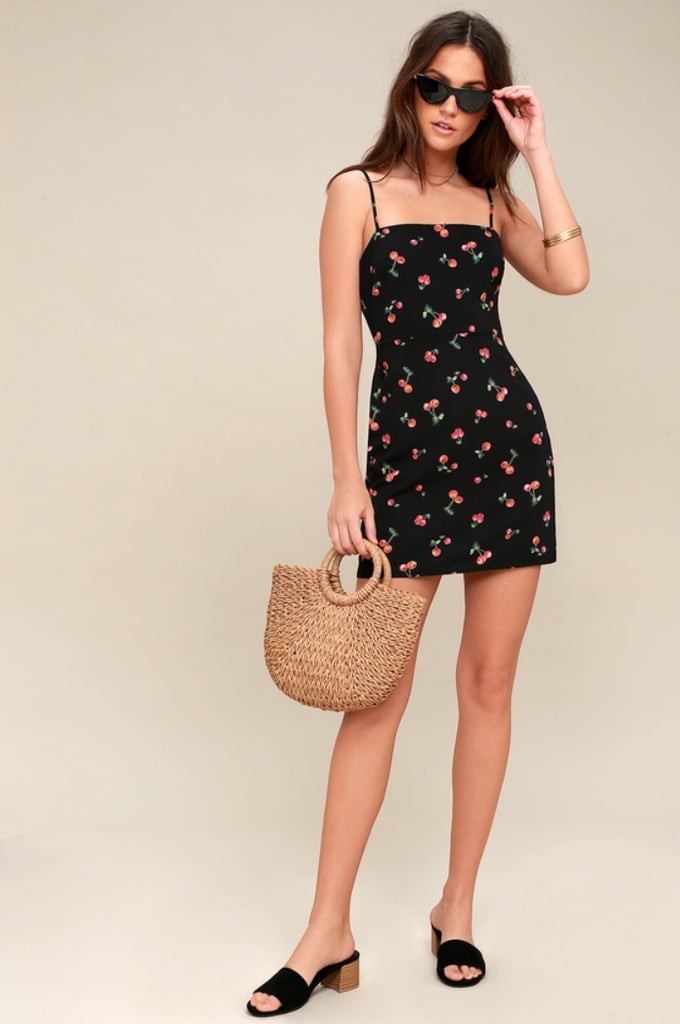 Lulus As If Cherry Print Mini Dress