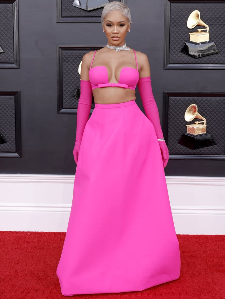 Saweetie's Pink Valentino Look at the Grammy Awards