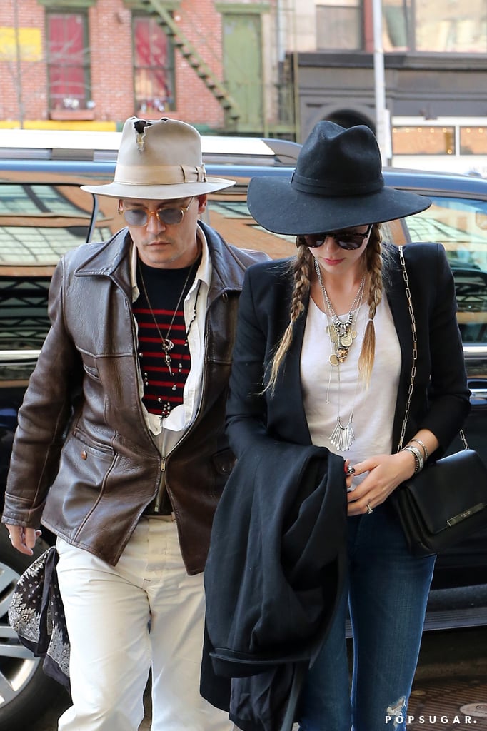 Johnny Depp and Amber Heard in NYC Before Her Birthday