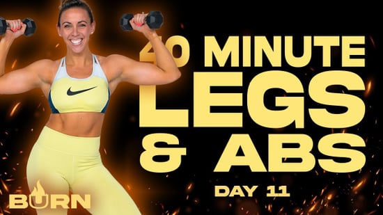 40-Minute Legs and Abs Dumbbell Workout For Weight Loss