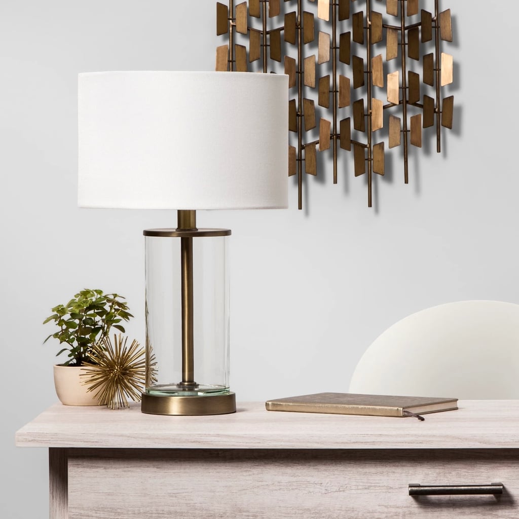 Fillable Accent with USB Table Lamp Brass