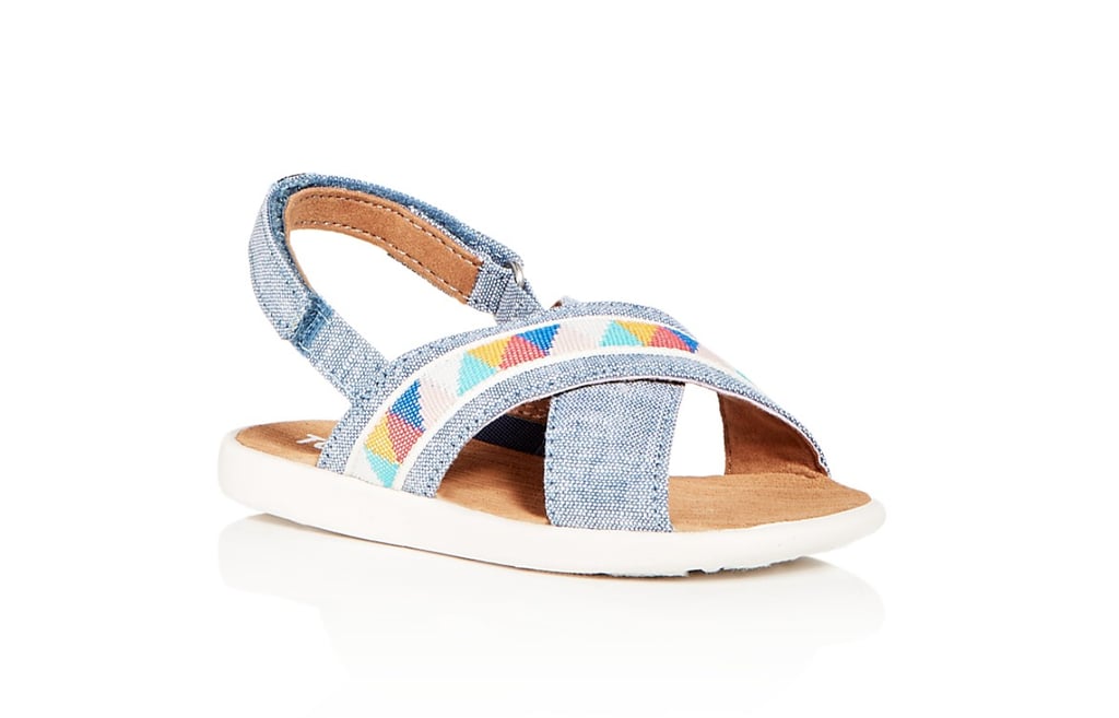 Toms Viv Chambray Crisscross Sandals