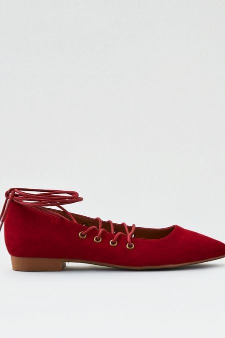 American Eagle Lace-Up Flat