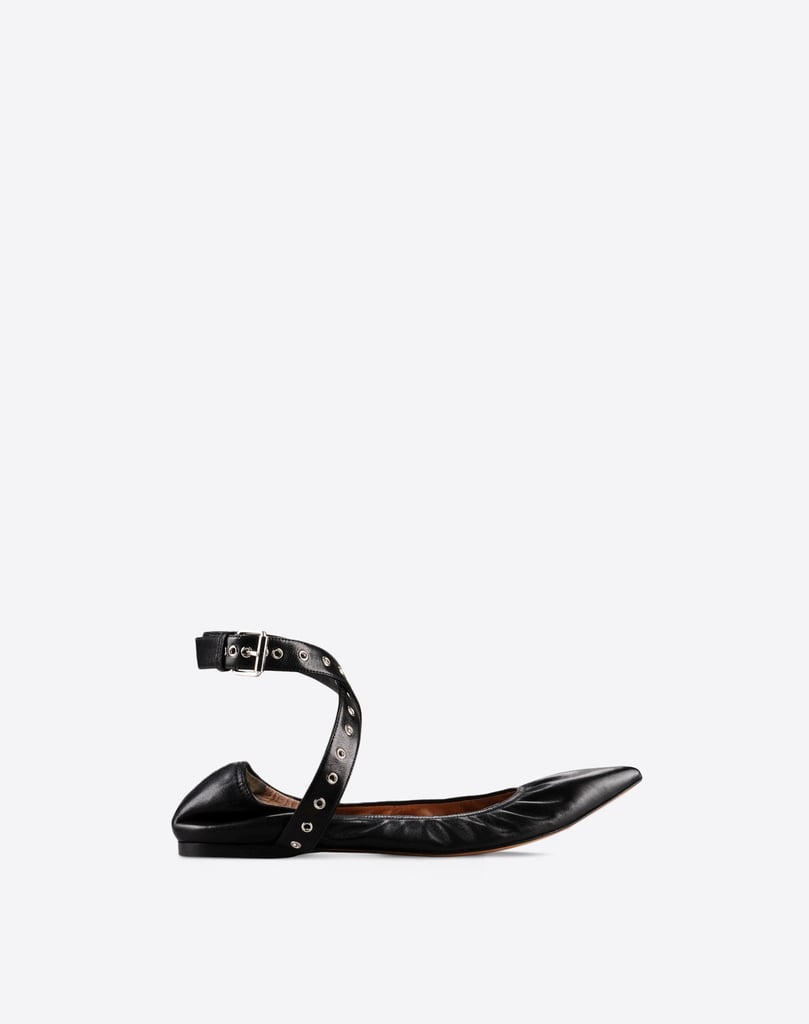 "Oh, the new Valentino Lovelatch Ballerina ($795), how I need thee. There's no denying I will wear these versatile flats with my entire wardrobe. What's more, I love how the feminine silhouette is met with edgy, grommet-finished straps. That totally speaks to my signature style." — SW