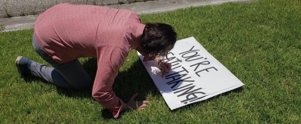 Keanu Reeves Surprised a Family at Their Home After Seeing a Fan-Made Sign For Him