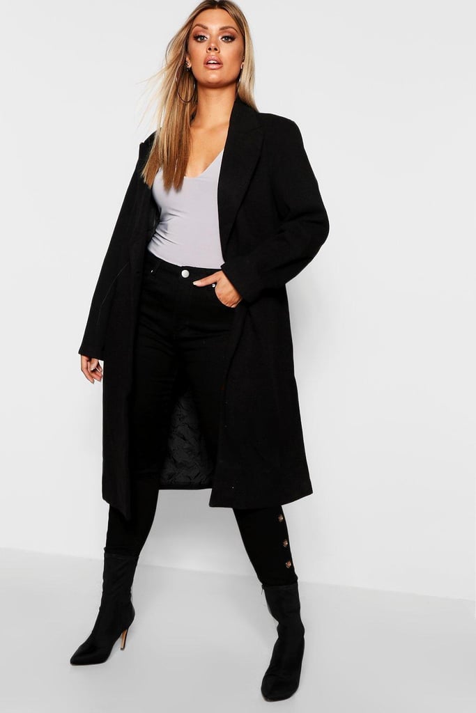 Boohoo Daisy Longline Formal Coat